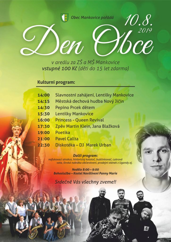 Pozvánka na Den obce Mankovice